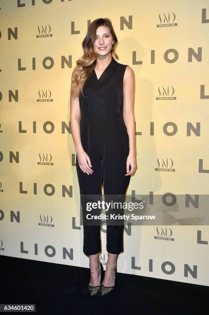 Camille Cerf attends the "Lion" Paris Premiere at Cinema Gaumont Opera on February 10, 2017 in Paris, France.