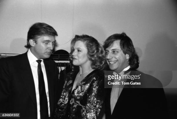 Businessman Donald Trump, actress Kathleen Turner and her husband Jay Weiss attend the D.W. Girffith Awards At Lincoln Center Library in February...