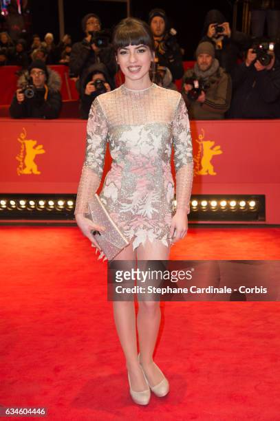 Actress Anjela Nedyalkova attends the 'T2 Trainspotting' premiere during the 67th Berlinale International Film Festival Berlin at Berlinale Palace on...