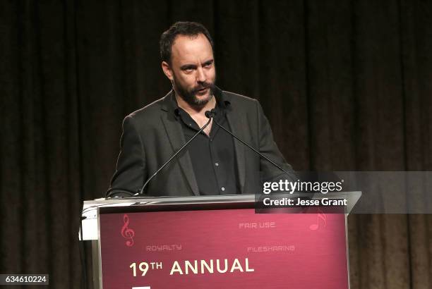 Musician Dave Matthews attends the 59th GRAMMY Awards - Entertainment Law Initiative on February 10, 2017 in Beverly Hills, California.