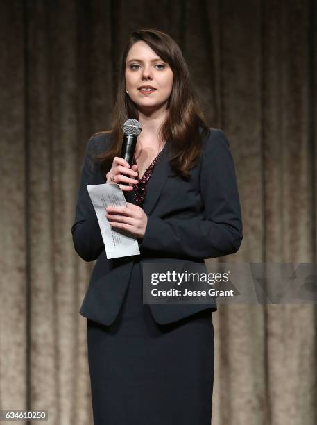 Mary Catherine Amerine attends the 59th GRAMMY Awards - Entertainment Law Initiative on February 10, 2017 in Beverly Hills, California.