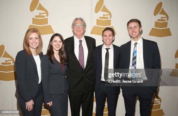 Leslie DeGonia, Mary Catherine Amerine, ELI Executive Commitee, Chairman, Henry Root, Andrew Smith and Trevor Maxim attend the 59th GRAMMY Awards -...