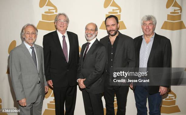 The Recording Academy CEO and President Neil Portnow, ELI Executive Commitee, Chairman, Henry Root, Elliot Groffman, musician Dave Matthews and Coran...