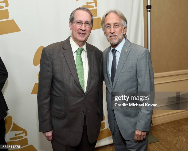 Congressman Bob Goodlatte and National Academy of Recording Arts and Sciences President Neil Portnow attend the Entertainment Law Initiative on...