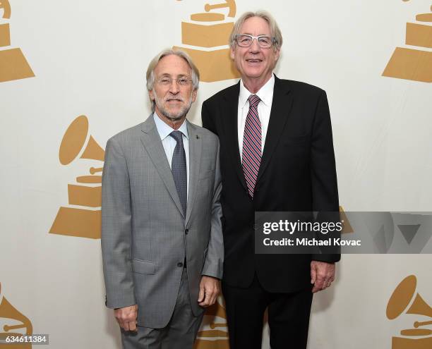 National Academy of Recording Arts and Sciences President Neil Portnow and attorney Henry W. Root attend the Entertainment Law Initiative on February...