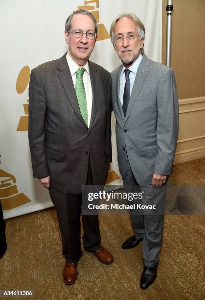 Congressman Bob Goodlatte and National Academy of Recording Arts and Sciences President Neil Portnow attend the Entertainment Law Initiative on...