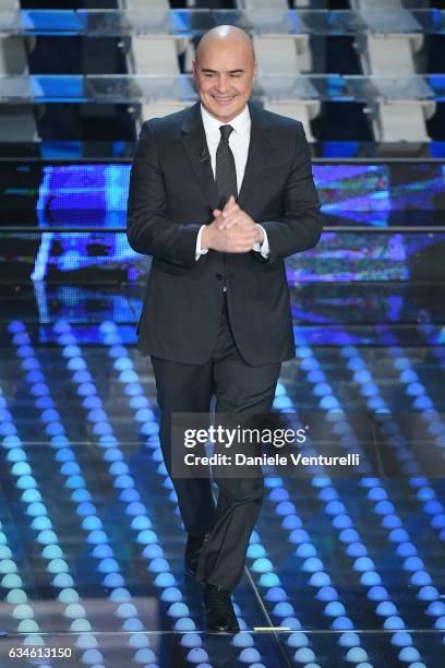 Luca Zingaretti attends the fourth night of the 67th Sanremo Festival 2017 at Teatro Ariston on February 10, 2017 in Sanremo, Italy.