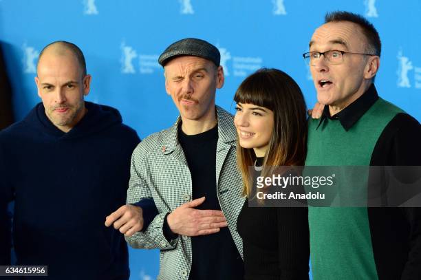 February 10, 2017: Jonny Lee Miller, Ewen Bremner, Anjela Nedyalkova and Director Danny Boyle attend photo call during the 67th Berlinale...