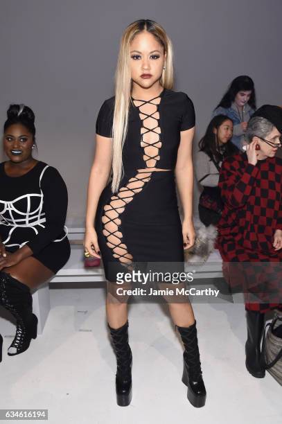Kat DeLuna attends the Chromat collection Front Row during, New York Fashion Week: The Shows at Gallery 3, Skylight Clarkson Sq on February 10, 2017...
