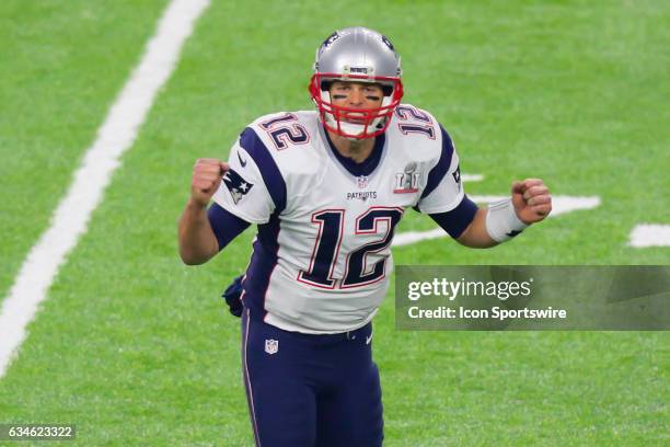 New England Patriots quarterback Tom Brady during the second half of Super Bowl LI on February 5 at NRG Stadium in Houston, TX.