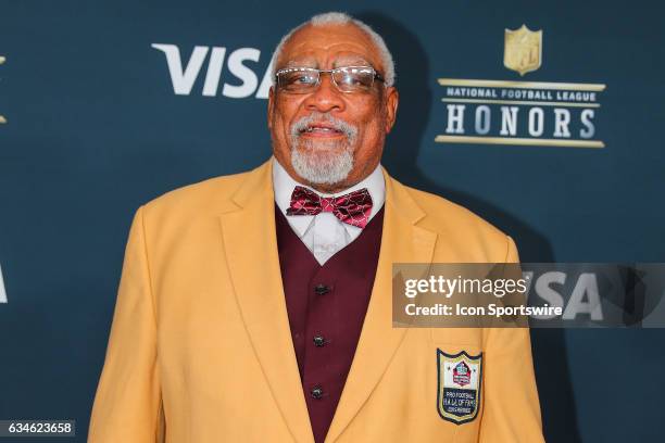 Hall of Famer Claude Humphrey on the Red Carpet at the 2017 NFL Honors on February 04 at the Wortham Theater Center in Houston, Texas.