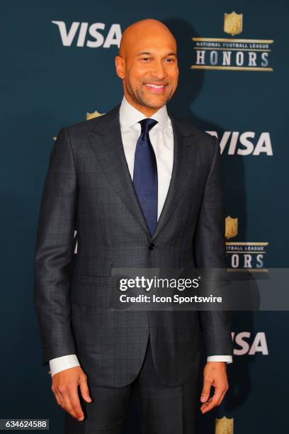 Honors host Keegan-Michael Key on the Red Carpet at the 2017 NFL Honors on February 04 at the Wortham Theater Center in Houston, Texas.