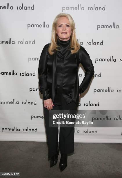 Designer Pamella Roland attends the Pamella Roland fashion show during New York Fashion Week at Pier 59 Studios on February 10, 2017 in New York City.