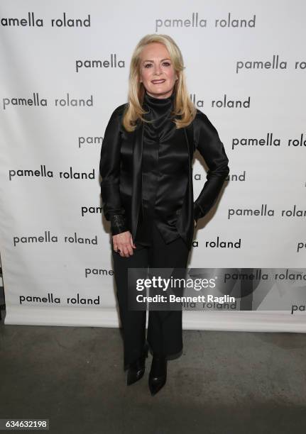 Designer Pamella Roland attends the Pamella Roland fashion show during New York Fashion Week at Pier 59 Studios on February 10, 2017 in New York City.