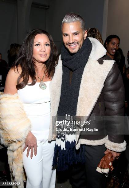 Actress Venessa Williams and Jay Manuel attend the Pamella Roland Fashion Show during New York Fashion Week at Pier 59 Studios on February 10, 2017...