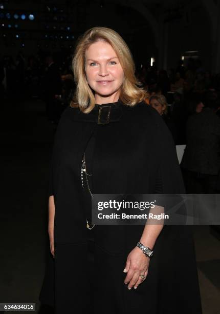 First Lady State of Arizona Angela Ducey attend the Pamella Roland Fashion Show during New York Fashion Week at Pier 59 Studios on February 10, 2017...