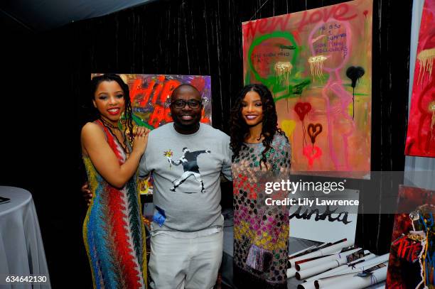 Recording artists Chloe Bailey and Halle Bailey attend GRAMMY Gift Lounge during the 59th GRAMMY Awards at STAPLES Center on February 10, 2017 in Los...