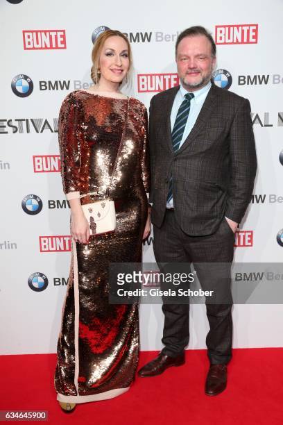 Princess Elna Margret zu Bentheim and Alexander Fuerst zu Schaumburg-Lippe during the BUNTE & BMW Festival Night during the 67th Berlinale...