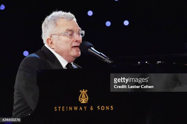 Musician Randy Newman performs onstage during MusiCares Person of the Year honoring Tom Petty at the Los Angeles Convention Center on February 10,...