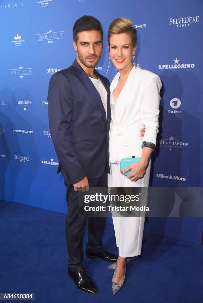 Wolke Hegenbarth and her boyfriend Oliver Vaid attend the Blue Hour Reception hosted by ARD during the 67th Berlinale International Film Festival...