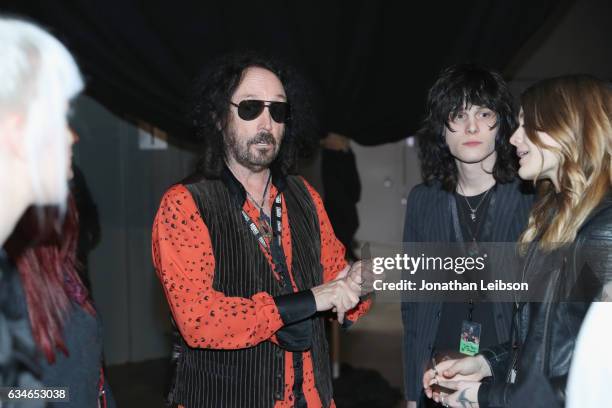 Musician Mike Campbell attends the gift lounge at MusiCares Person of the Year honoring Tom Petty during the 59th GRAMMY Awards at Los Angeles...
