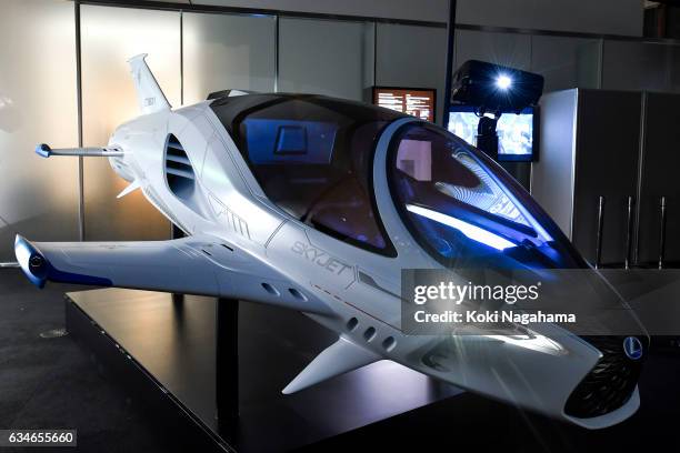 Is displayed at Roppongi Hills MAT LAB Mori Tower 52F, TOKYO CITY VIEW on February 11, 2017 in Tokyo, Japan. From the lights of skyscrapers enveloped...