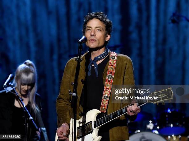 Musician Jakob Dylan performs onstage during MusiCares Person of the Year honoring Tom Petty at the Los Angeles Convention Center on February 10,...