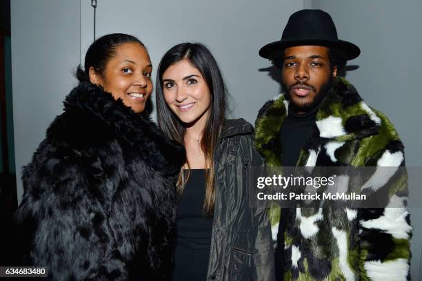 Carla Wallace, Alexa Gulian and Cam Braswell attend the Nicole Miller Fall 2017 After Party on February 10, 2017 in New York City.