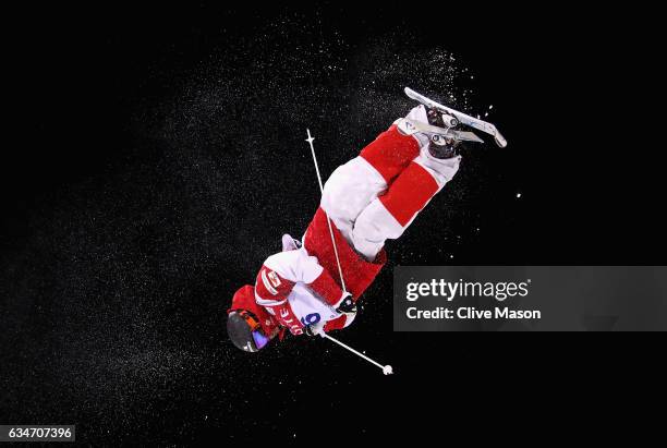 Marc-Antoine Gagnon of Canada in action during the Mens Moguls final at the FIS Freestyle Ski World Cup 2016/17 Moguls at Bokwang Snow Park on...