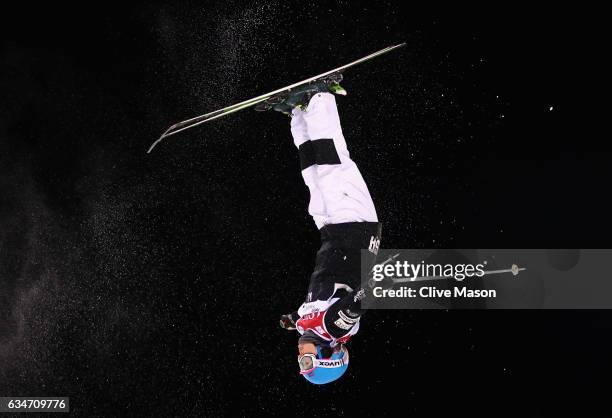 Mikaela Matthews of USA in action during the Ladies Moguls final at the FIS Freestyle Ski World Cup 2016/17 Moguls at Bokwang Snow Park on February...