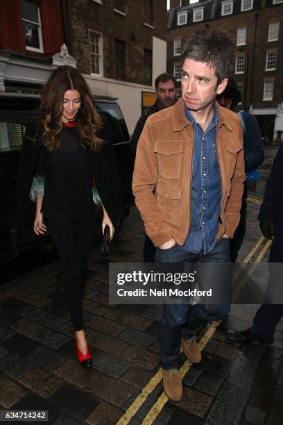 Noel Gallagher and Sara MacDonald attend the BAFTAs Working Title - VIP Brunch at the Chiltern Firehouse on February 11, 2017 in London, England.