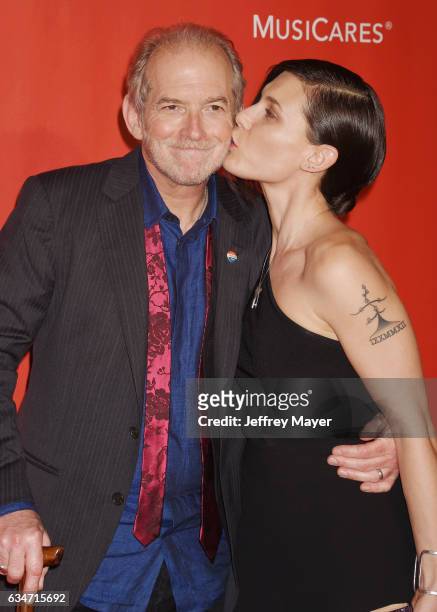 Musician Benmont Tench and wife Alice Carbone Tench attend MusiCares Person of the Year honoring Tom Petty at the Los Angeles Convention Center on...