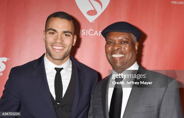 Musicians Booker T. Jones and son Ted Jones attend MusiCares Person of the Year honoring Tom Petty at the Los Angeles Convention Center on February...