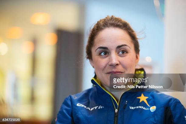 Anna Haag of Sweden during Sweden national team cross-country media day on February 11, 2017 in Seiser Alm, Italy.