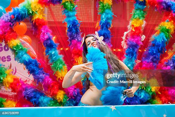 seattle gay pride parade - gay pride parade float stock pictures, royalty-free photos & images