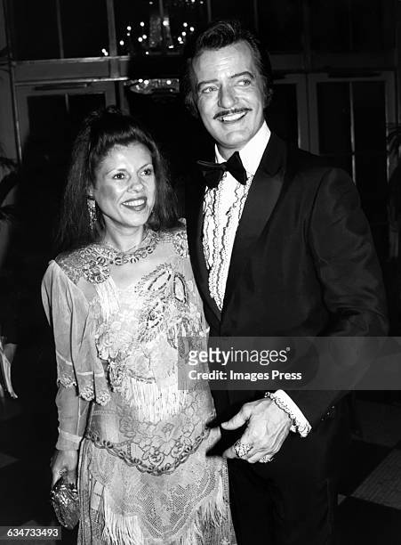 Robert Goulet and wife Vera Novak circa 1982 in New York City.