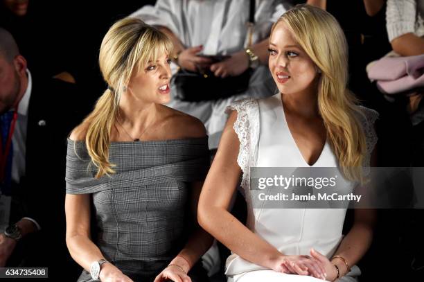 Marla Maples and Tiffany Trump attend the Taoray Wang collection during, New York Fashion Week: The Shows at Gallery 1, Skylight Clarkson Sq on...