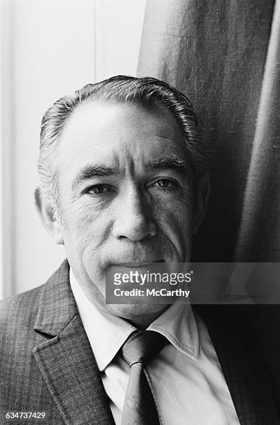Mexican-born actor Anthony Quinn in London, UK, 1st June 1970.