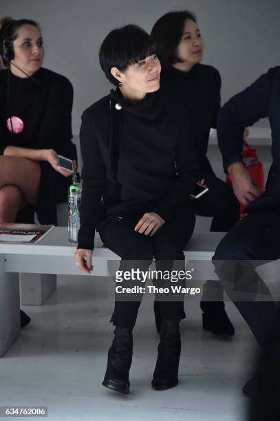 Designer Son Jung Wan attends the Son Jung Wan collection during, New York Fashion Week: The Shows at Gallery 3, Skylight Clarkson Sq on February 11,...