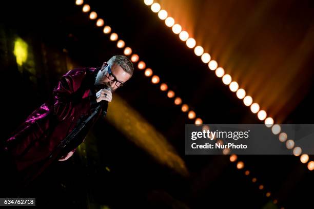 Marco Masini attends the fourth night of the 67th Sanremo Festival 2017 at Teatro Ariston on February 10, 2017 in Sanremo, Italy.