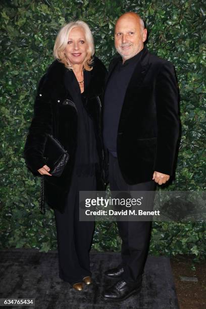 Mary Greenwell and Sam McKnight attends a pre BAFTA party hosted by Charles Finch and Chanel at Annabel's on February 11, 2017 in London, England.
