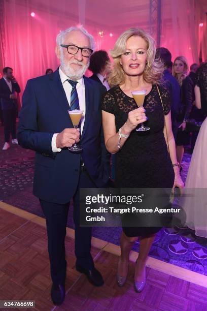 Dieter Hallervorden and Claudia Neidig attend the Medienboard Berlin-Brandenburg Reception during the 67th Berlinale International Film Festival...