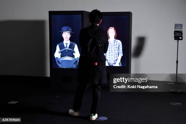 Omotenashi Mask is displayed at Roppongi Hills MAT LAB Mori Tower 52F, TOKYO CITY VIEW on February 11, 2017 in Tokyo, Japan. Omotenashi Mask explores...