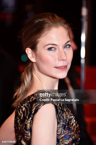 Nora von Waldstaetten attends the 'Wild Mouse' premiere during the 67th Berlinale International Film Festival Berlin at Berlinale Palace on February...
