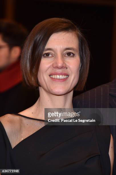 Actress Pia Hierzegger attends the 'Wild Mouse' premiere during the 67th Berlinale International Film Festival Berlin at Berlinale Palace on February...