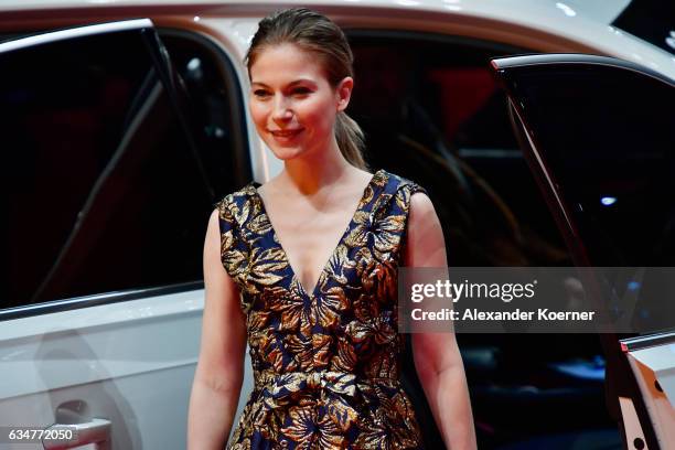 Nora von Waldstaetten attends the 'Wild Mouse' premiere during the 67th Berlinale International Film Festival Berlin at Berlinale Palace on February...