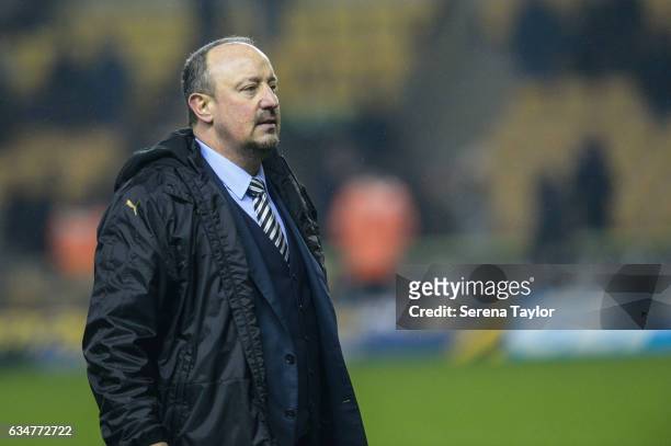 Newcastle United's Manager Rafael Benitez during the Sky Bet Championship mpatch between Wolverhampton Wanderers and Newcastle United at Molineux on...