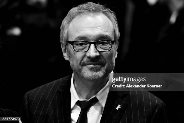 Josef Hader attends the 'Wild Mouse' premiere during the 67th Berlinale International Film Festival Berlin at Berlinale Palace on February 11, 2017...