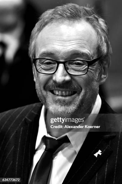 Josef Hader attends the 'Wild Mouse' premiere during the 67th Berlinale International Film Festival Berlin at Berlinale Palace on February 11, 2017...