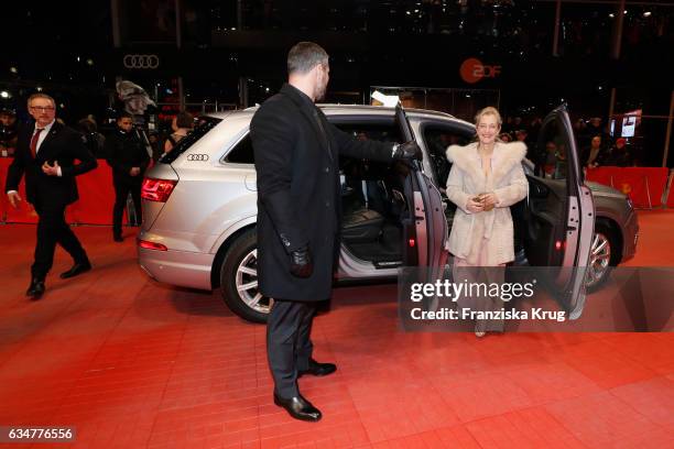 Murathan Muslu and Kathrin Zechner attend the 'Wild Mouse' premiere during the 67th Berlinale International Film Festival Berlin at Berlinale Palace...